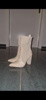 Stiefeletten beige mit Blockabsatz Grösse 38 Neu