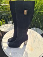 Gucci Stiefel schwarz Wildleder Grösse 40 Toller Zustand
