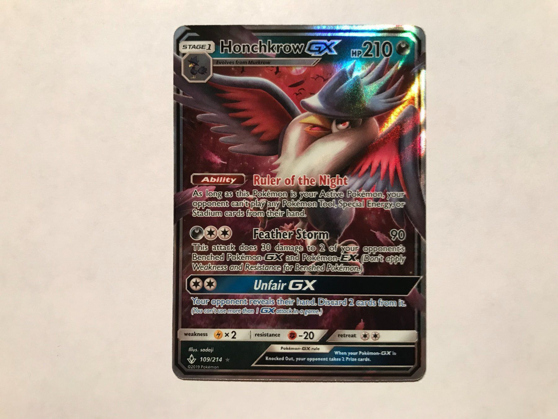 Pokémon Sammelbilder & Trading cards: Honchkrow GX – Neu (gemäss Beschreibung) aus Hagendorn von Pokecollectorch 1