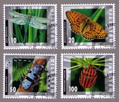 2002_1061-64_INSEKTEN_Königslibelle_Schmetterling_Käfer…_ET