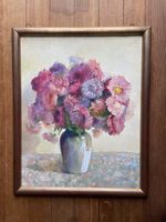 Blumenstillleben von Wilhelm Balmer, 1924, gerahmt.