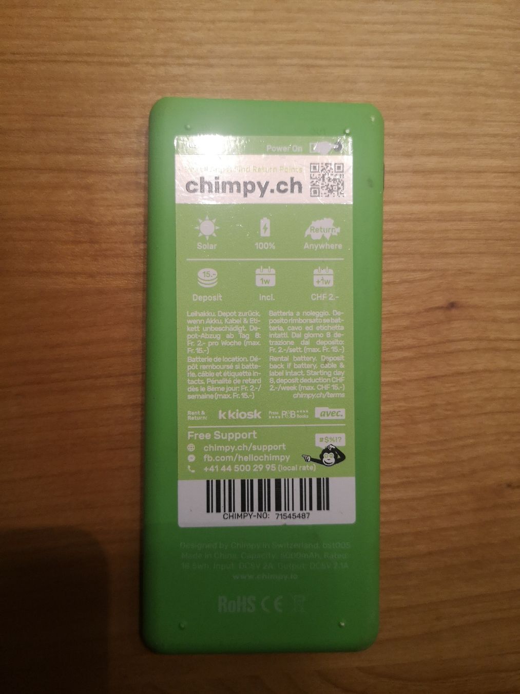 Ladegeräte: Chimpy Powerbank – Gebraucht aus Sissach von cor_n2dt 1