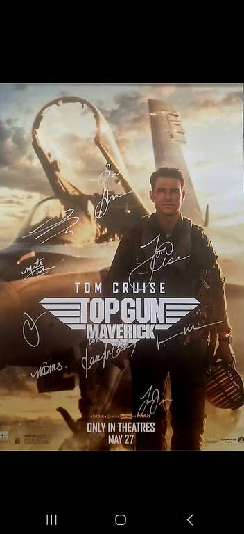 Foto & Immagini: Affiche signée  Top Gun Maverick  – Usato da Sembrancher venduto da did_mkx2