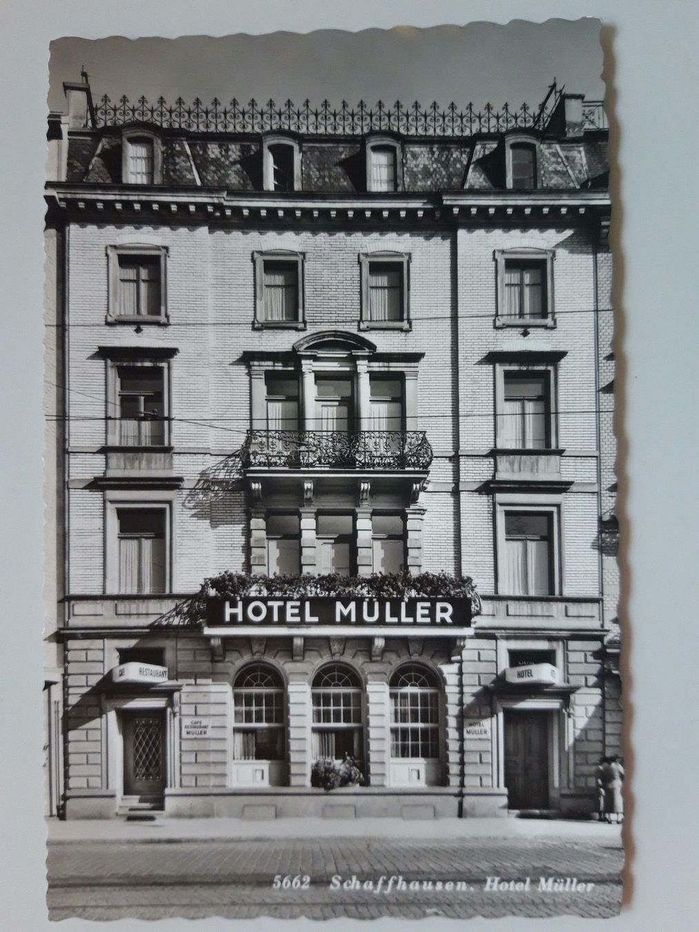 Cartoline postali: Schaffhausen Hotel Müller – Usato da Sargans venduto da nicsam1815