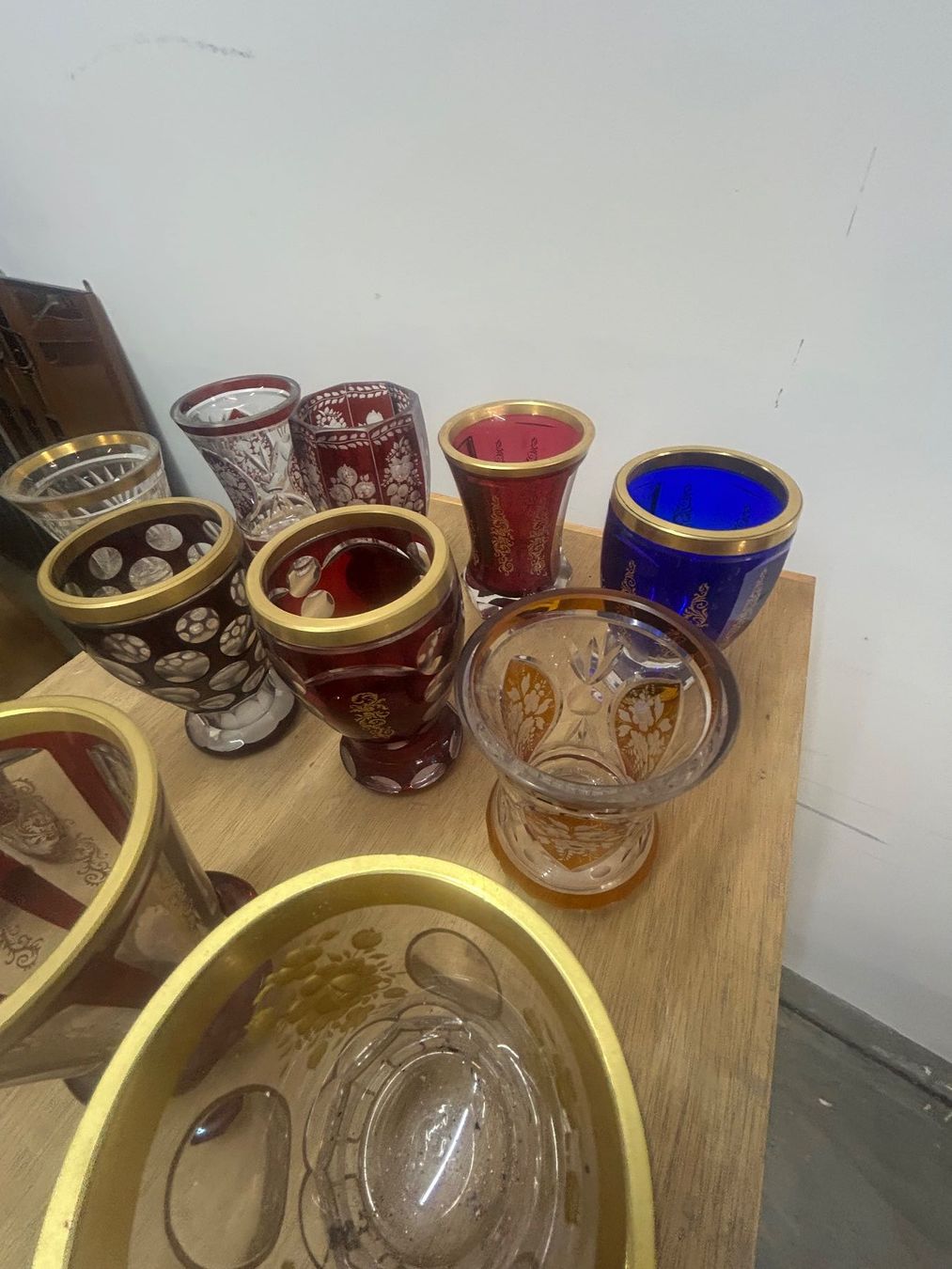 Verres: 11 böhmische Ranftgläser Taubenglas eher neuere Arbeit – D'occasion à Zürich par Levelart 7