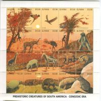 Block "Mammut, Dinosaurier, Säbelzahntiger". Guyana