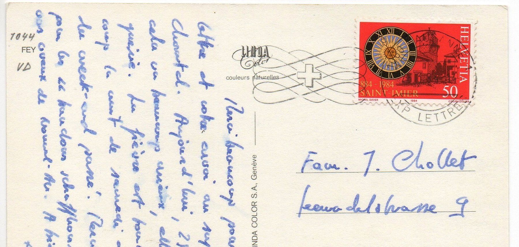 Cartes postales: FEY VD – D'occasion à Jona par philajona 1