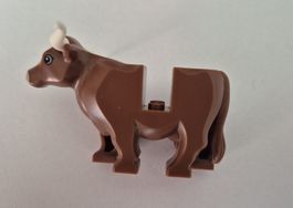 Lego Tier Stier braun weisse Hörner