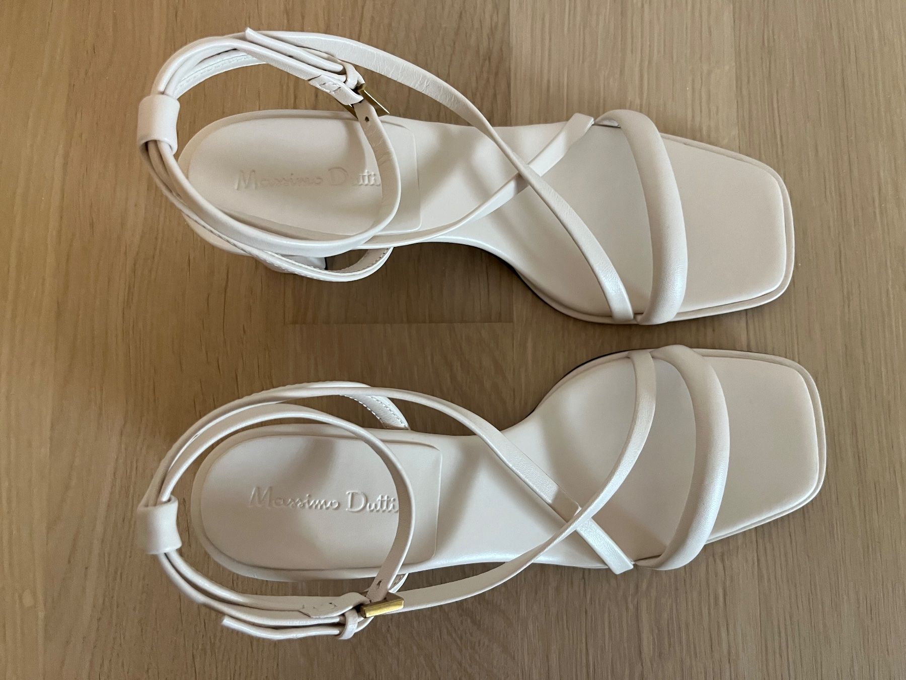 Massimo Dutti Scarpe da donna: Massimo Dutti Sandale Absatz creme – Nuovo (secondo la descrizione) da Zürich venduto da giuliak 2