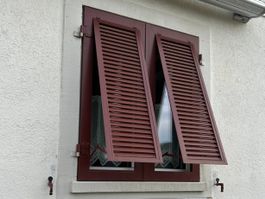 7 Paare Aluminium Fensterläden / Klappläden - guter Zustand