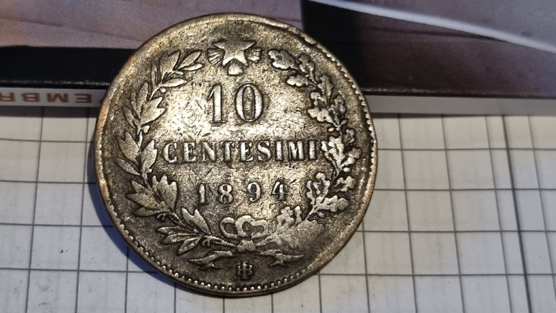 Pièce rare: 10 Centesimi Umberto I, 1894 - Italie! (D'occasion) à ...