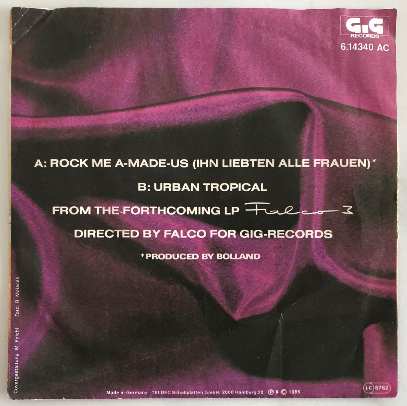 Dischi in vinile: FALCO - ROCK ME AMADEUS – Usato da Poliez-Pittet venduto da Newtown-Records 1