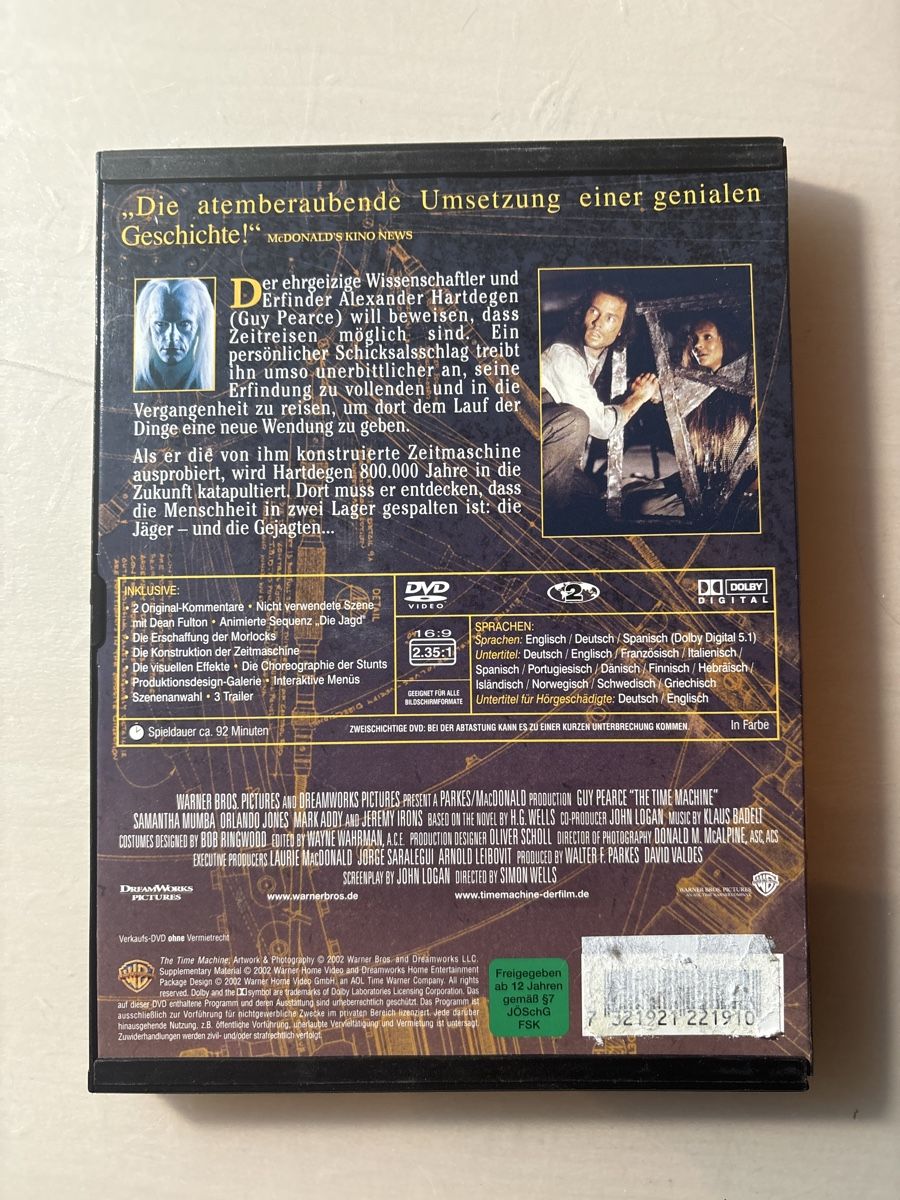 Tutti i DVDs: The Time Machine (1406) – Usato da Ruswil venduto da Slivio_ 1