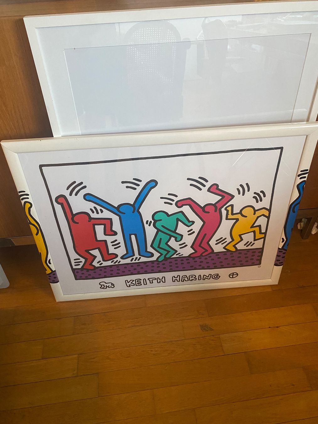 Foto & Immagini: Plakat Keith Haring 1991 mit bemaltem Rahmen – Usato da solothurn venduto da soko75 5