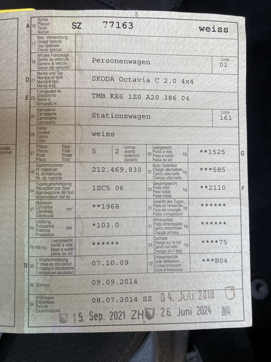 Skoda Automobili: Skoda Octavia 2,0 Tdi 4x4 – Usato da Tuggen venduto da Roman056 7