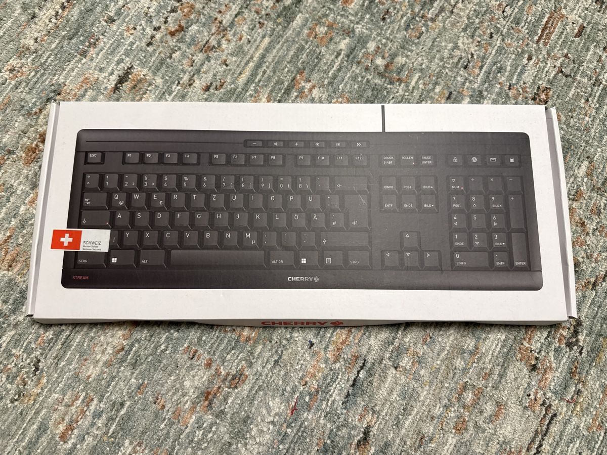 Tastaturen: CHERRY STREAM KEYBOARD Corded Multimedia Keyboard neu – Neu und originalverpackt aus Muttenz von acidforce
