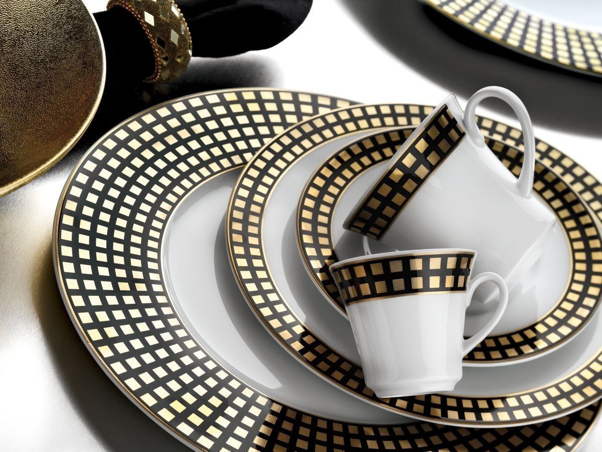 Services de table: Porzellan Geschirrset "Iris" 97-teilig – Neuf avec emballage d'origine à Reinach AG par evimshop