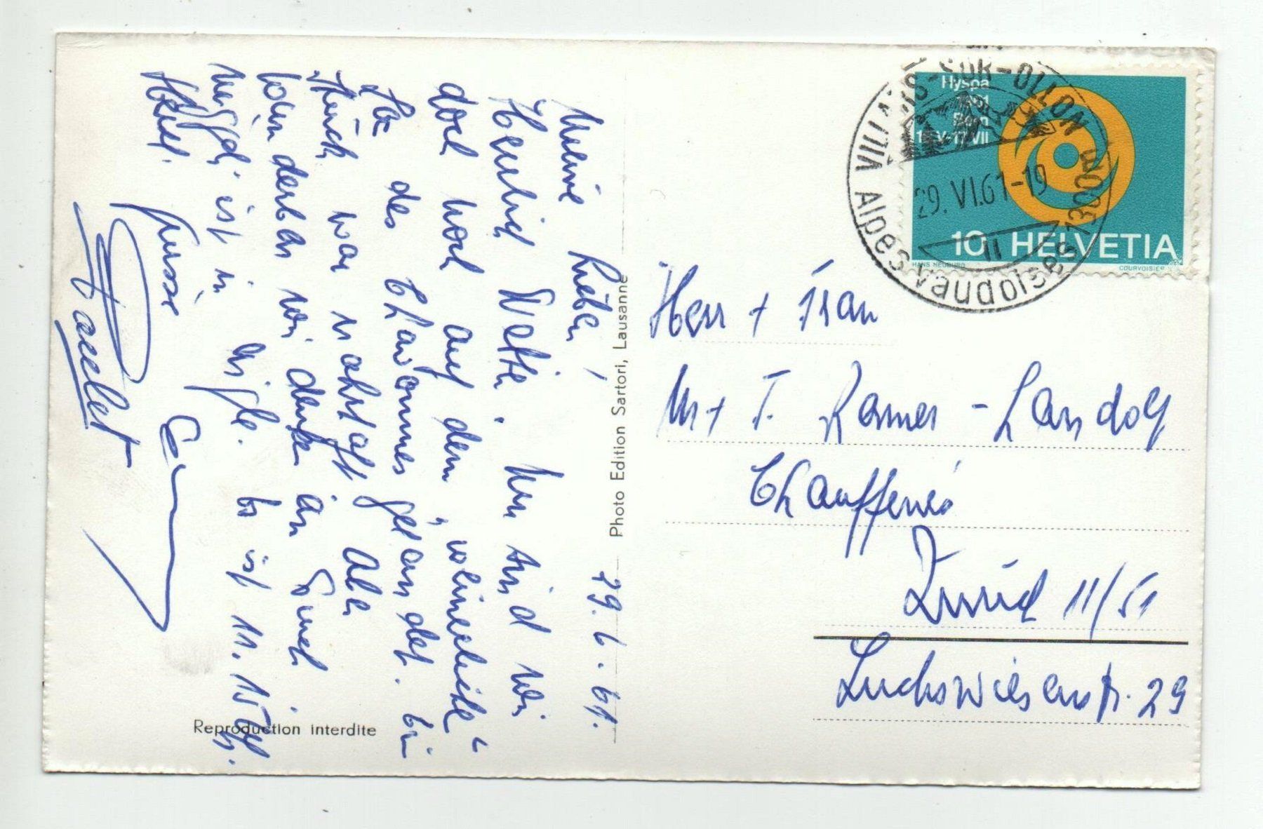 Cartoline postali: VILLARS-SUR-OLLON Lac de Chavonnes – Usato da Jona venduto da philajona 1