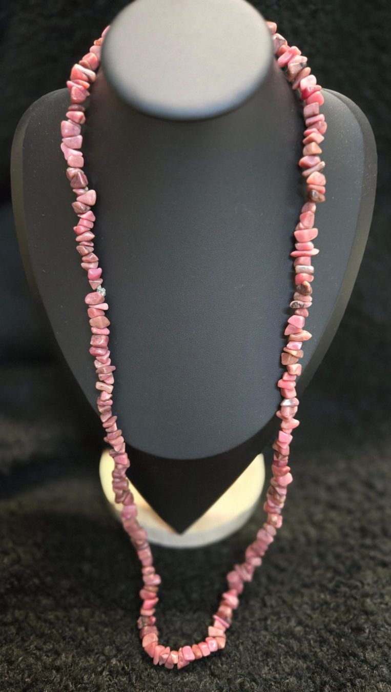 Catenine: Rhodonit Kette, wunderschöne Farben, neuwertig! – Nuovo (secondo la descrizione) da Rheinsulz venduto da Gilea 2