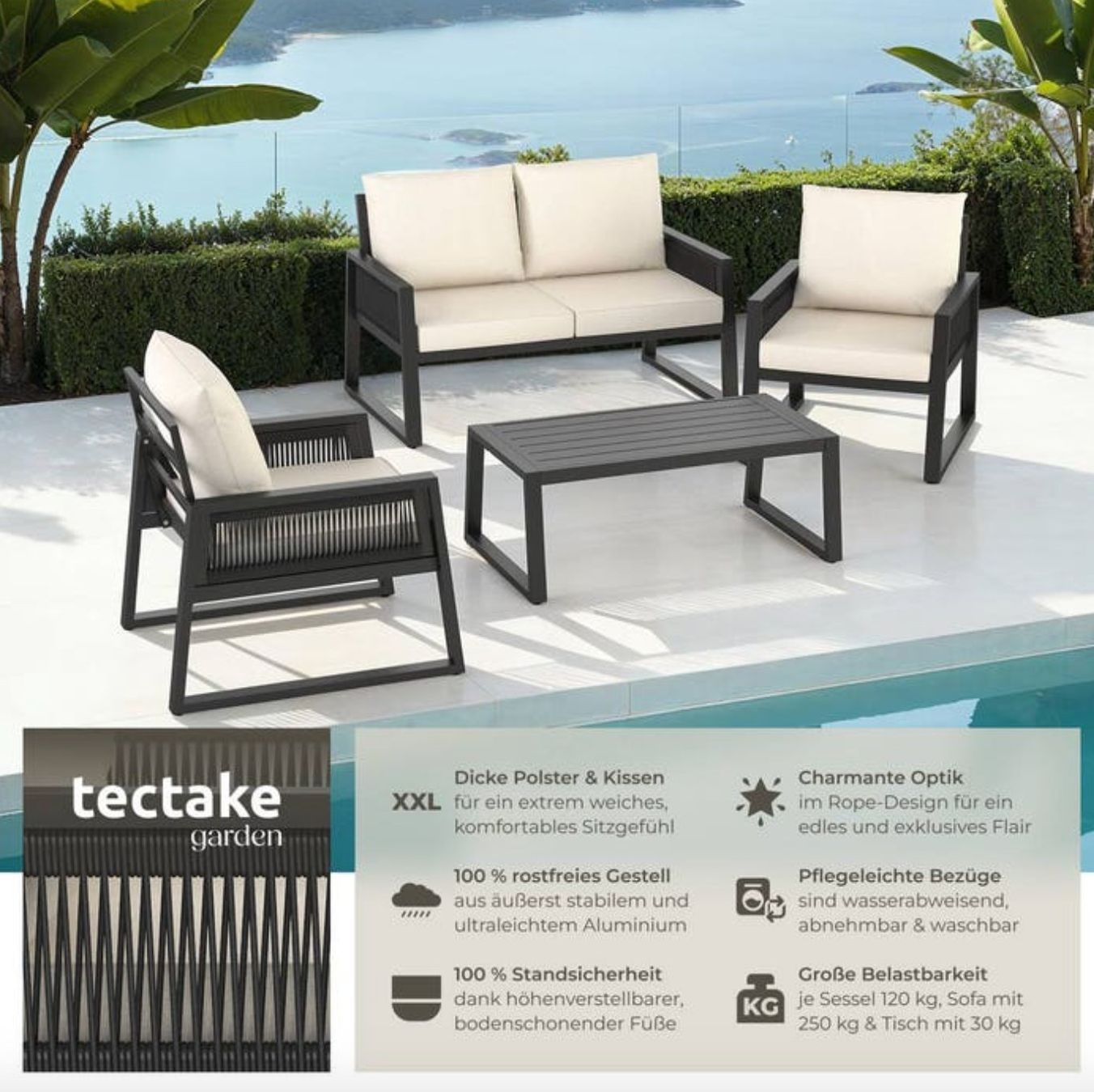 Divani: Garten-Lounge Set Captive - Gratis Versand – Nuovo e nell'imballaggio originale da Kleinwangen venduto da meinwarenkorb.ch 1