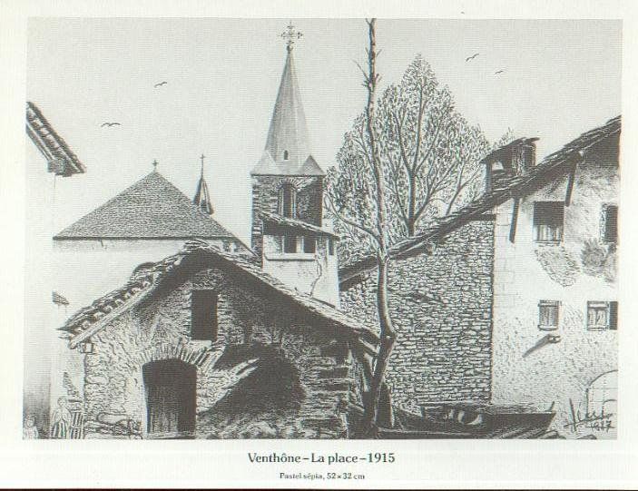 Cartoline postali: Venthône  VS   -    vers 1915 – Usato da Brig venduto da Valcards54