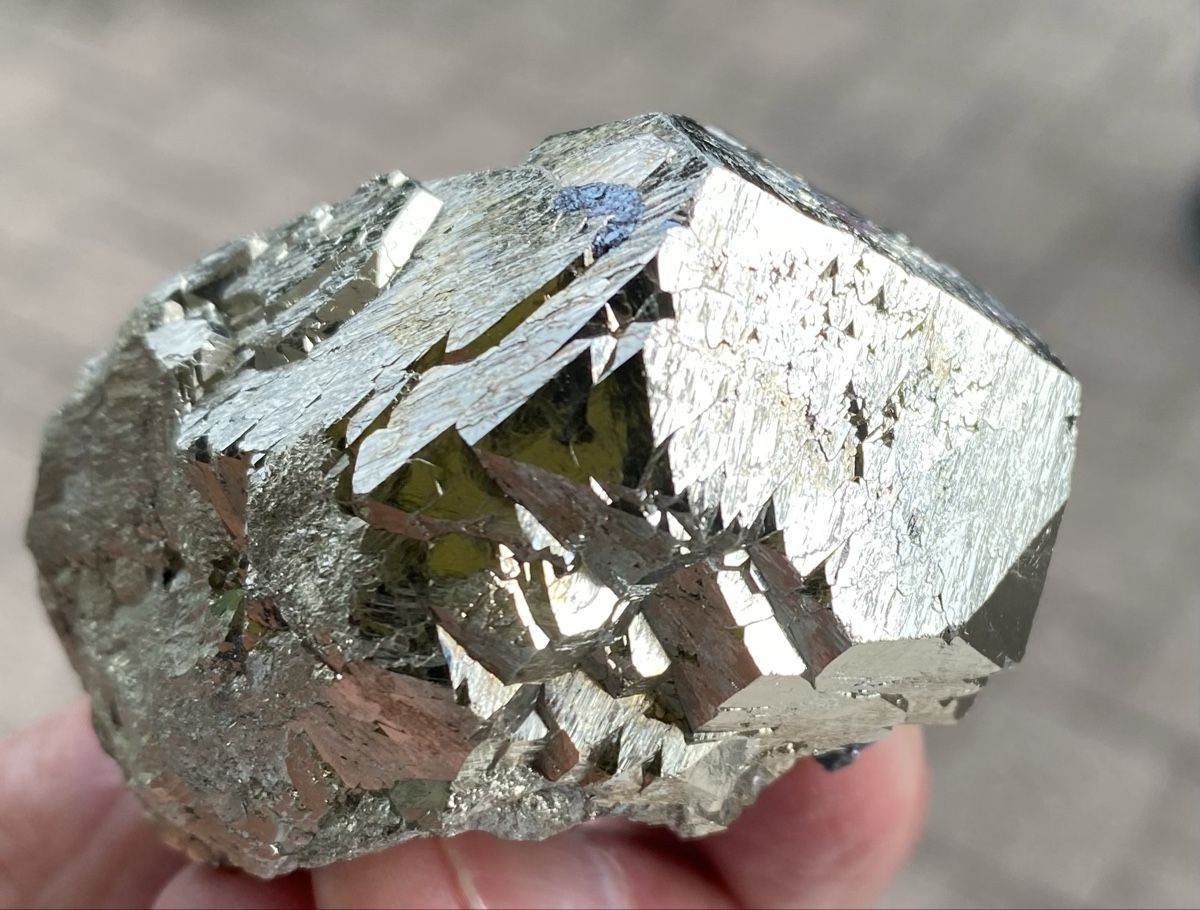 Mineralien & Heilsteine: Schöne Pyrit Spitze mit wenig Hämatit  – Gebraucht aus Selzach von 321compac 6