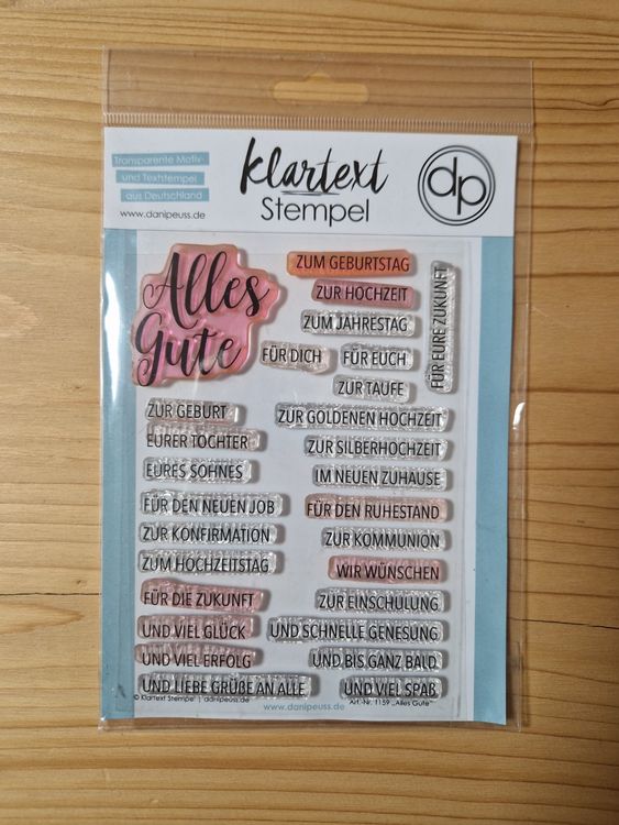 Klartext Stempel - Stempelset Alles Gute (Gebraucht) in Widnau für CHF