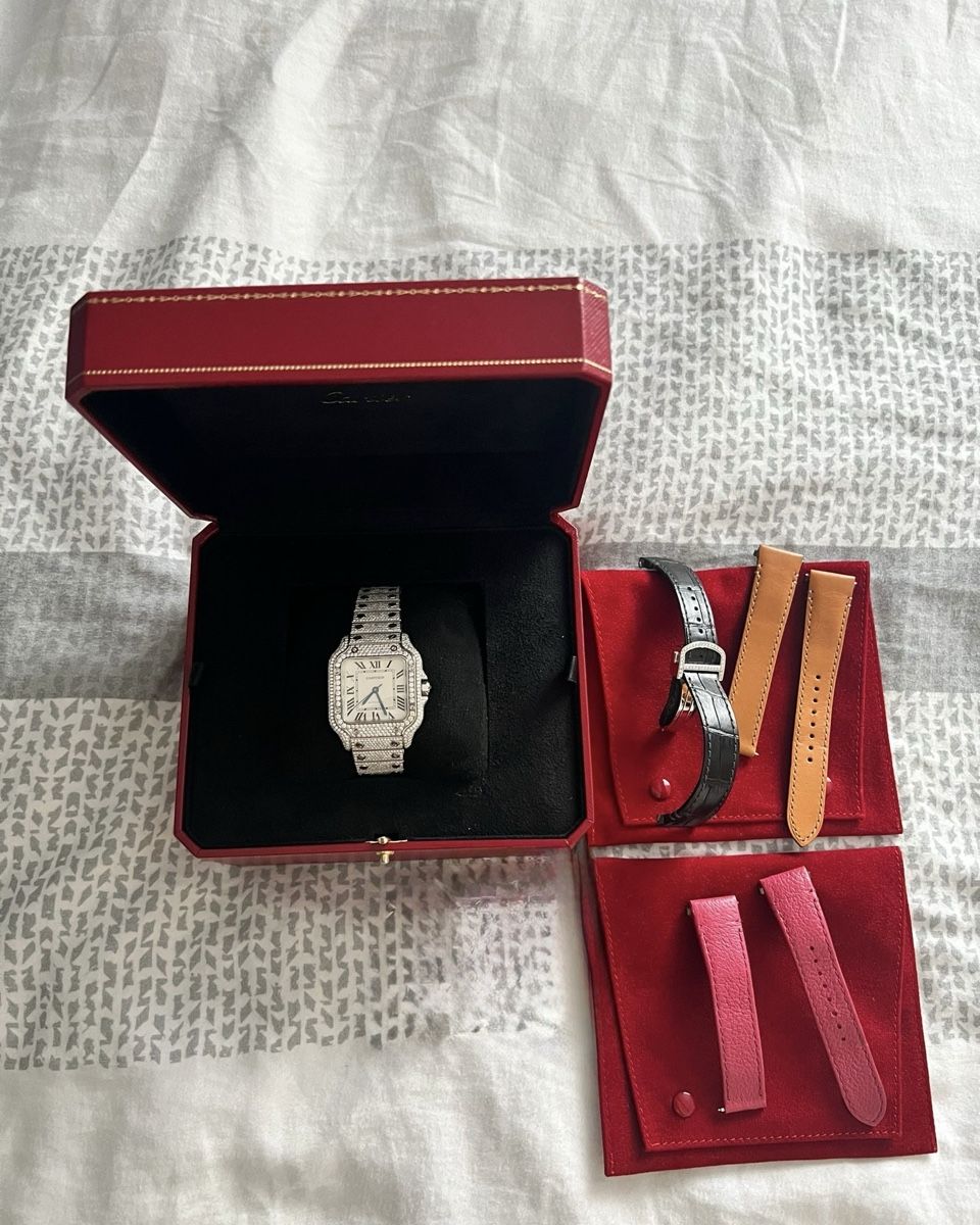 Cartier Uhren: Cartier Santos Iced Out – Neu (gemäss Beschreibung) aus Sevelen von daVinci02 3
