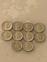 10 x 1/2 Franken 1965  Silber  Stgl