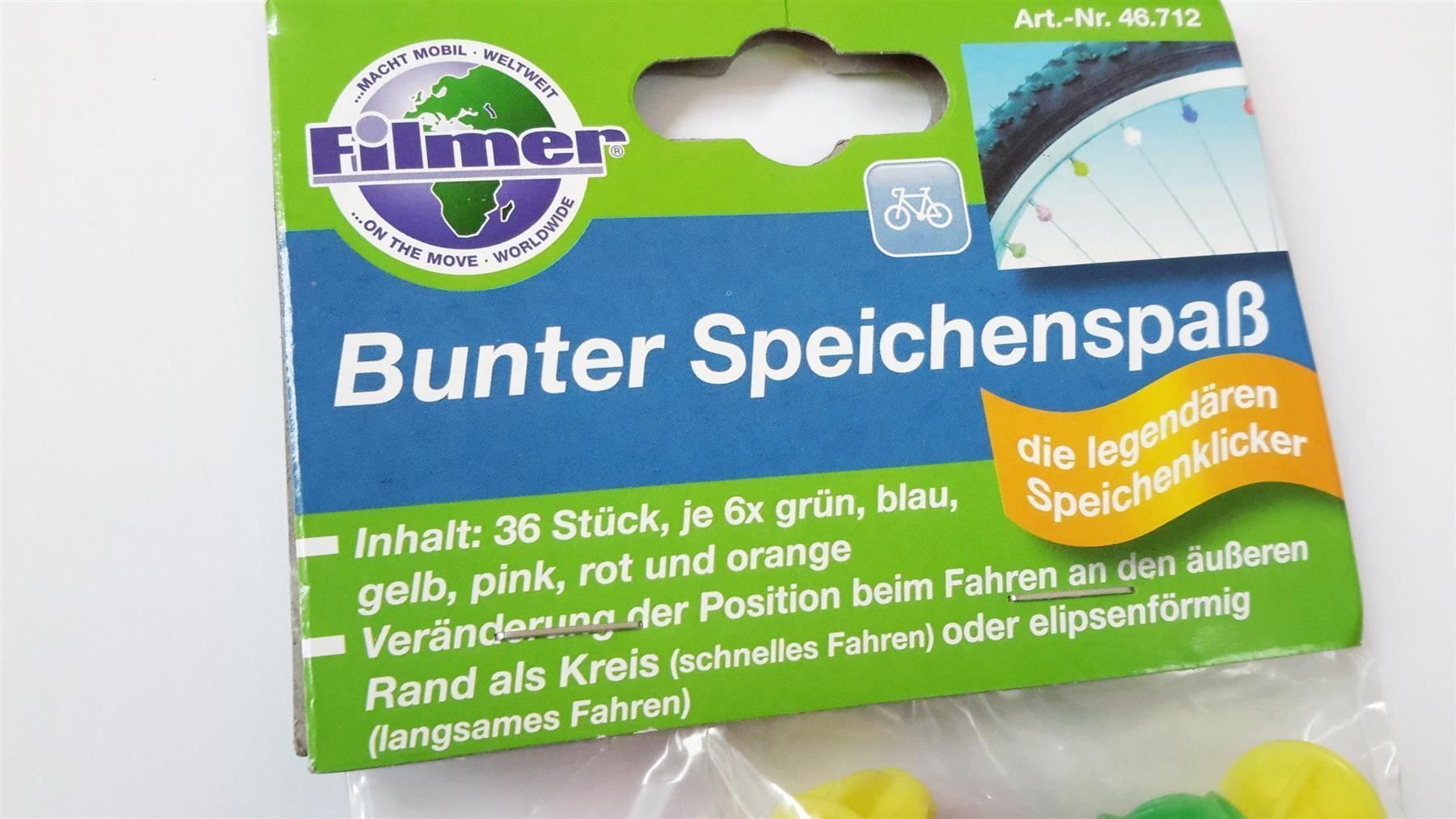 Pezzi di ricambio: Fahrrad Speichen-Dekoration, 36x, bunt – Nuovo e nell'imballaggio originale da St. Gallen venduto da cointec 2