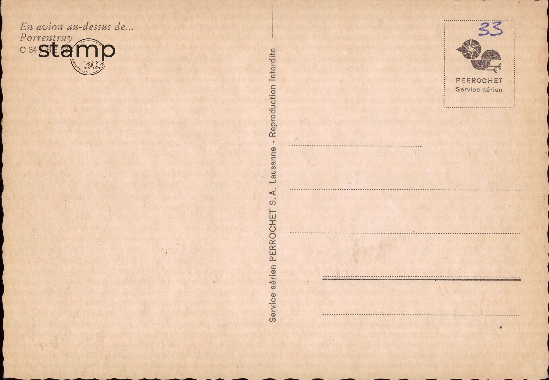 Cartoline postali: AK Porrentruy – Usato da Eggersriet venduto da stamp303 1