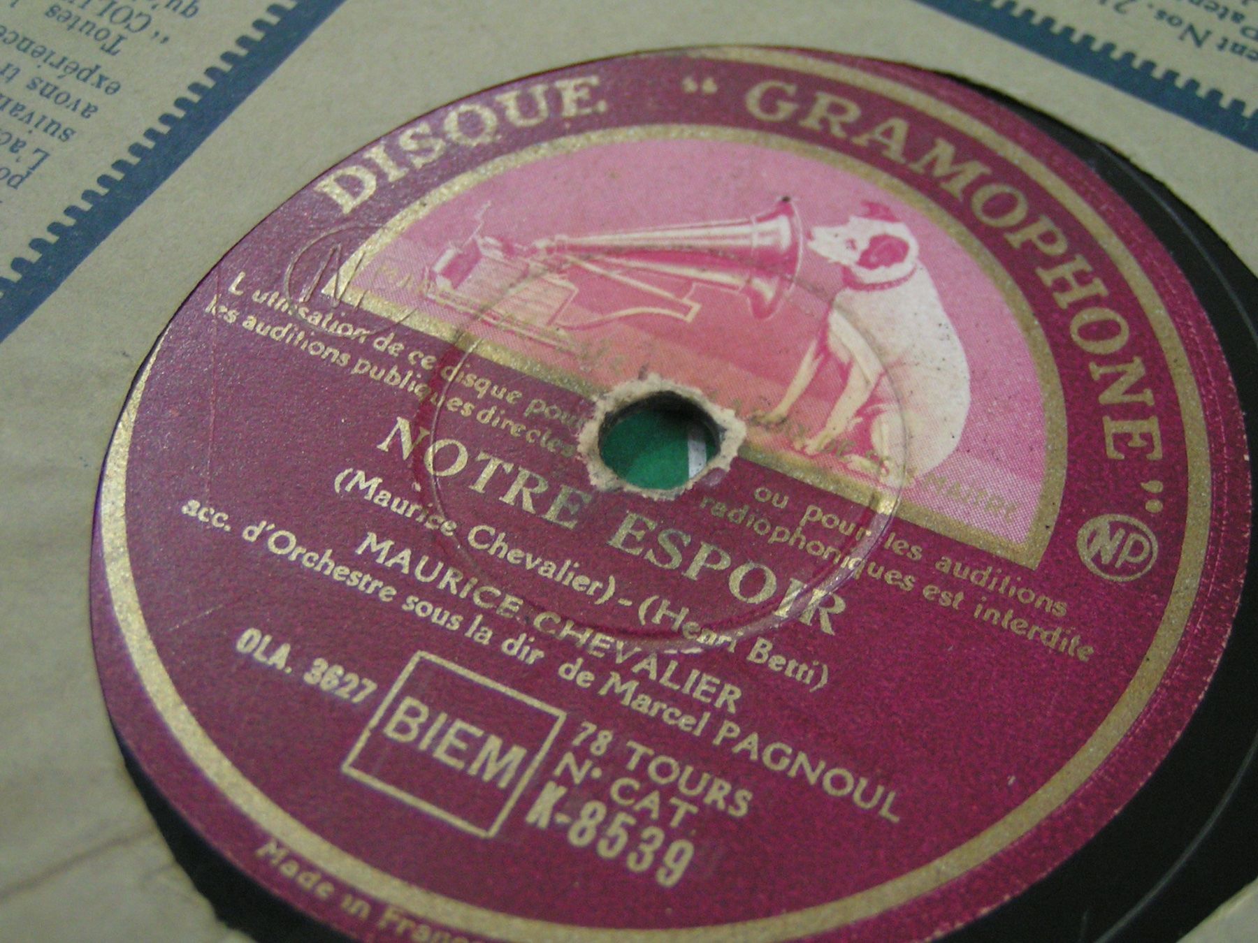 Dischi in vinile: DISQUES 78 TOURS – Usato da Lausanne venduto da Leag 7