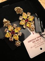 Dolce&Gabbana Ohrclips mit Strass, neu mit Etikett!