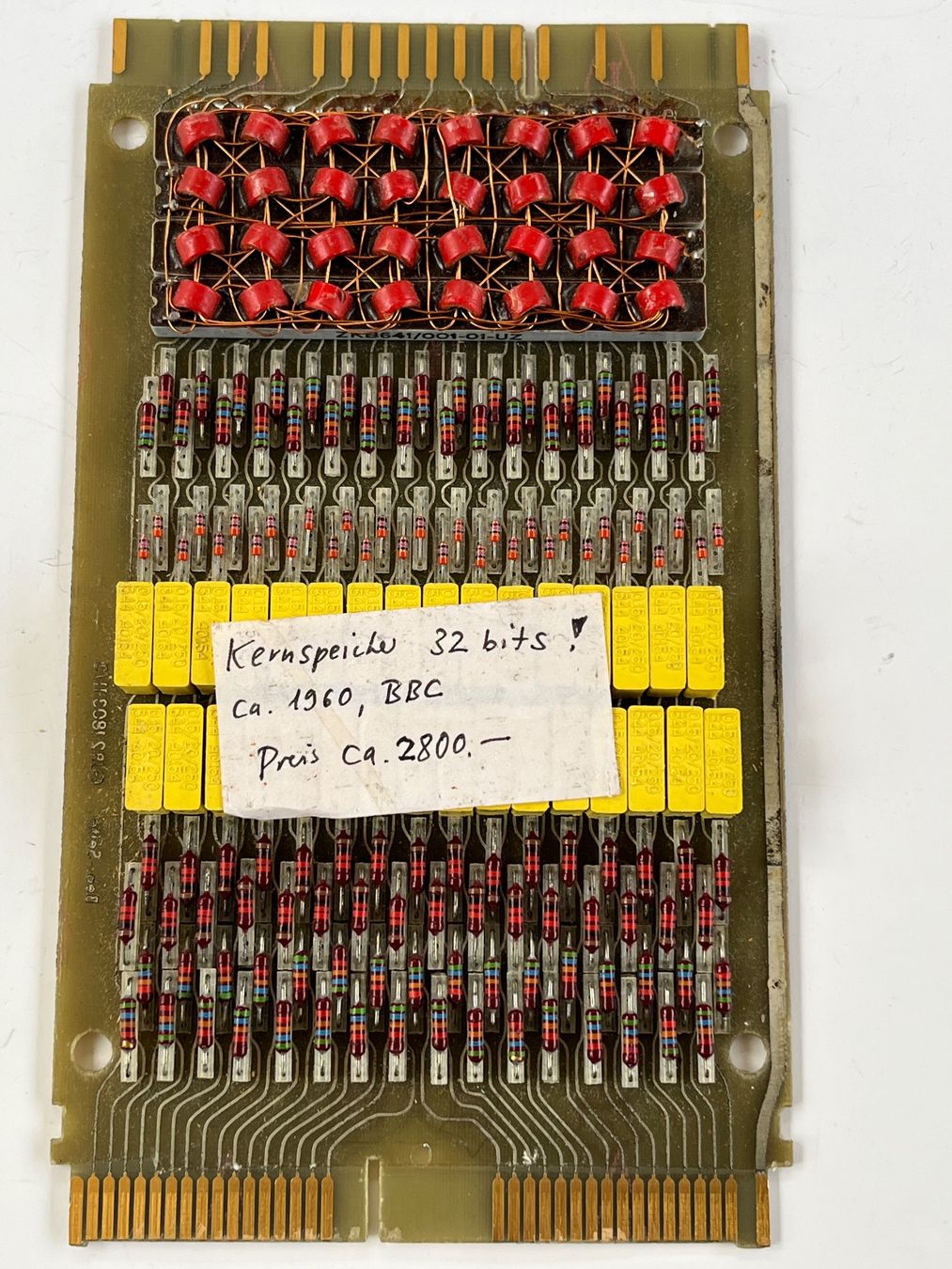 Elektronikbauteile: Historischer BBC Core Memory Print  32 Bit GJR2 1803 – Gebraucht aus Brugg AG von Pedro4 1