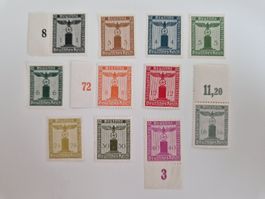 Deutsches Reich Dienstmarken Set Briefmarken postfrisch