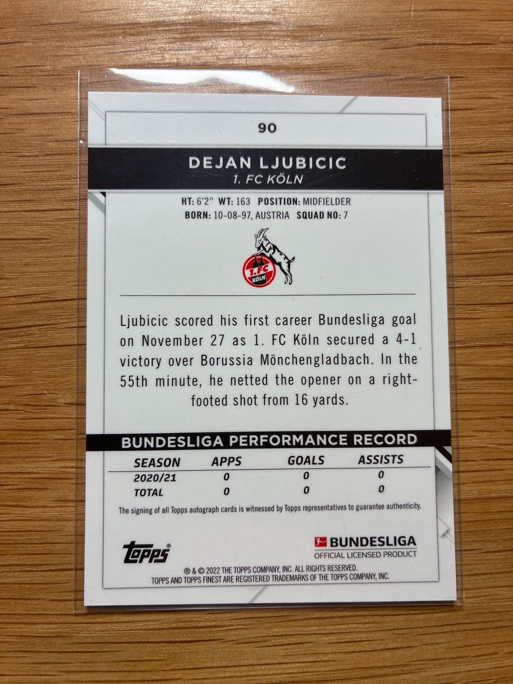 Topps Carte collezionabili: Topps Chrome Dejan Ljubicic RC Autogramm – Usato da Solothurn venduto da MegaDaggi 1