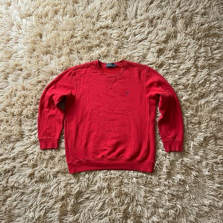 Pull Sweat Polo Ralph Lauren Rouge Taille XL bon état