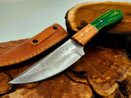 Top 1A Damast Messer Knife echter Faltenstahl Handgemacht