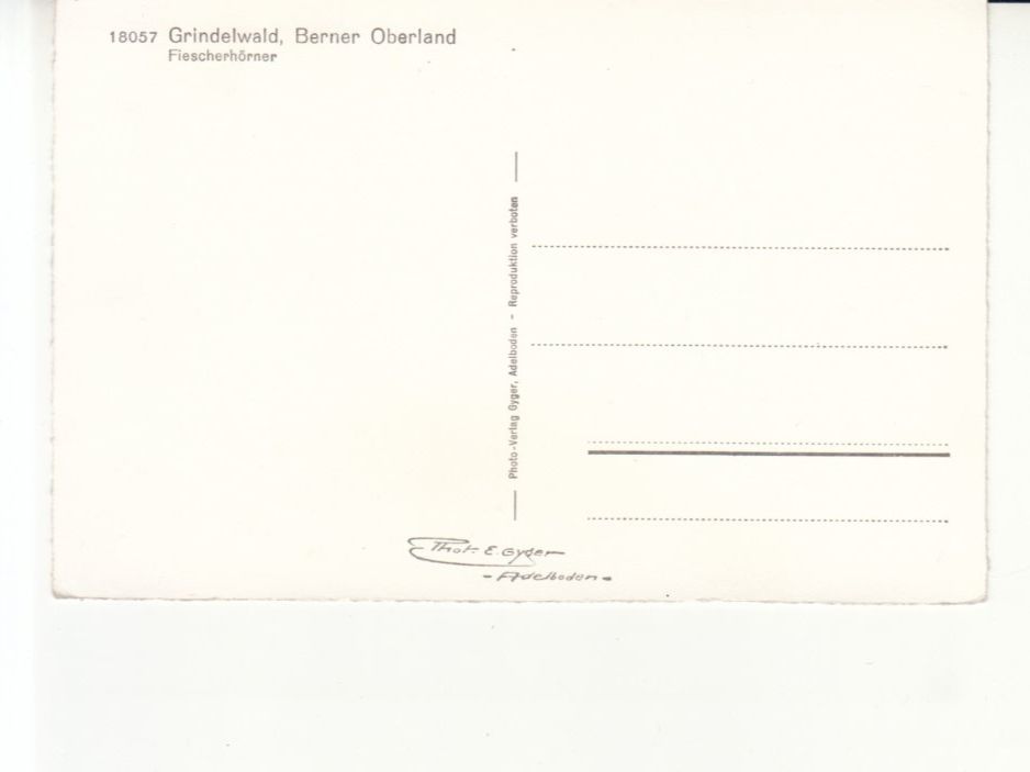 Cartoline postali: Grindelwald ca. 1950 – Usato da Bürglen TG venduto da StampGraf 1