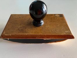 Tampon buvard en bois vintage