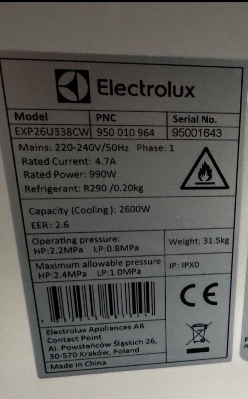Electrolux Klimageräte: Klimagerät – Gebraucht aus RHEINFELDEN von Hammer9 7