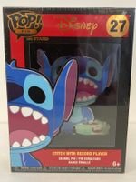 FUNKO POP! PIN with stand DISNEY 27 STITCH WITH RECORD PLAYE
