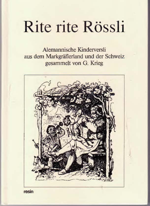Bücher: Rite rite Rössli Alemannische Kinderversli CH+Markgräflerlan – Gebraucht aus Basel von schoggignocchi