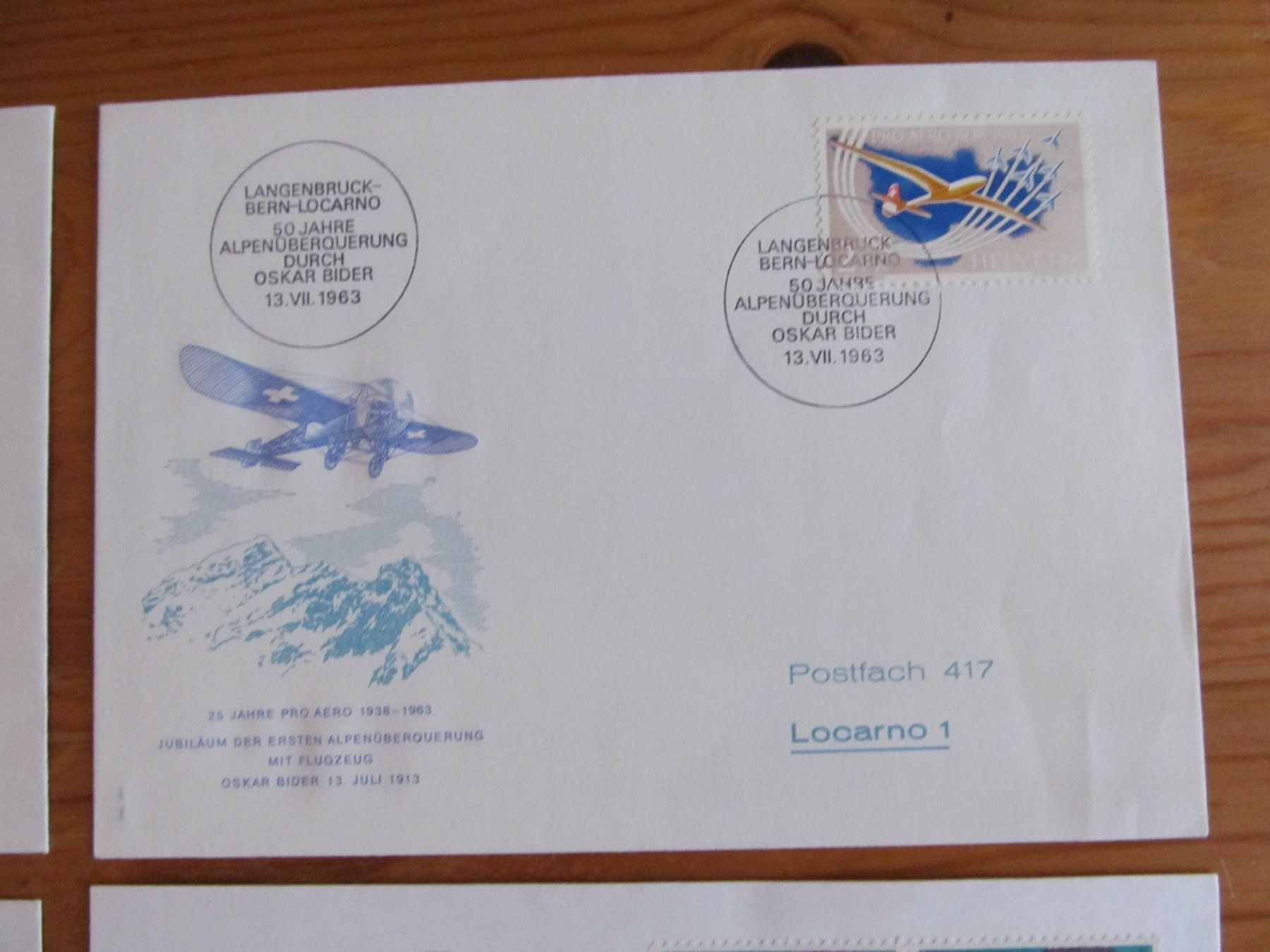 Tutti i francobolli: 1Lot(6Stck) FLUGPOST ab 1969 – Usato da Emmenbrücke venduto da Luzern1947 2