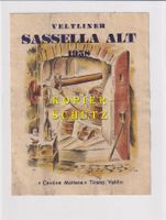 Etikette - Veltliner Sassella alt 1958 /bd
