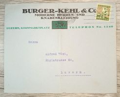 TR59 Enveloppe + Timbre Suisse 1927 Pro Juventute