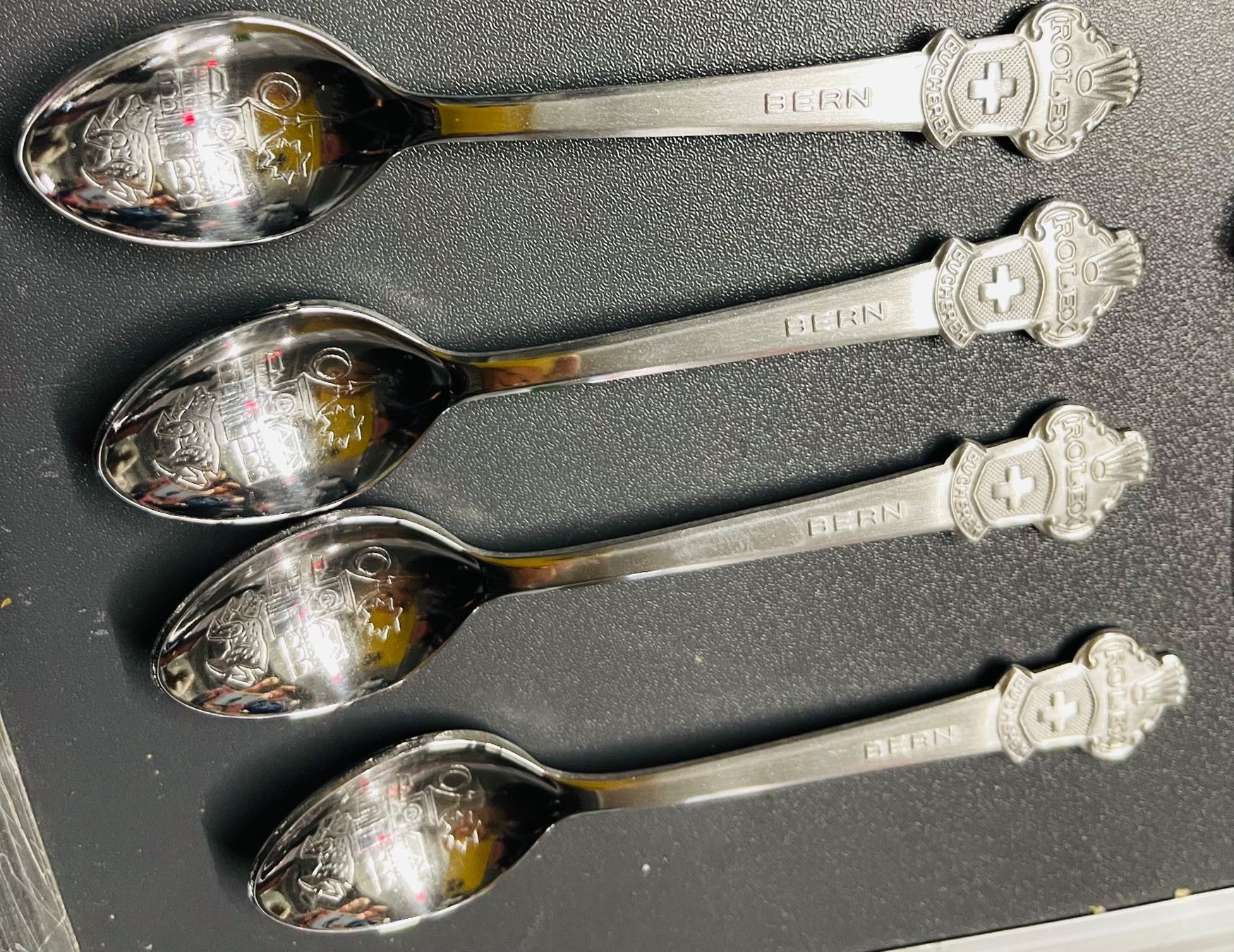 Cucchiai: Rolex Espresso-Moccalöffeli , 4 Stück,  Bern , neu – Nuovo (secondo la descrizione) da Basel venduto da TOMFAN 3