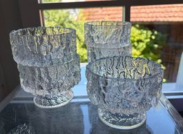Glas Schal Set 5 Stück Eiskristall Optik Vintage guter Zu...