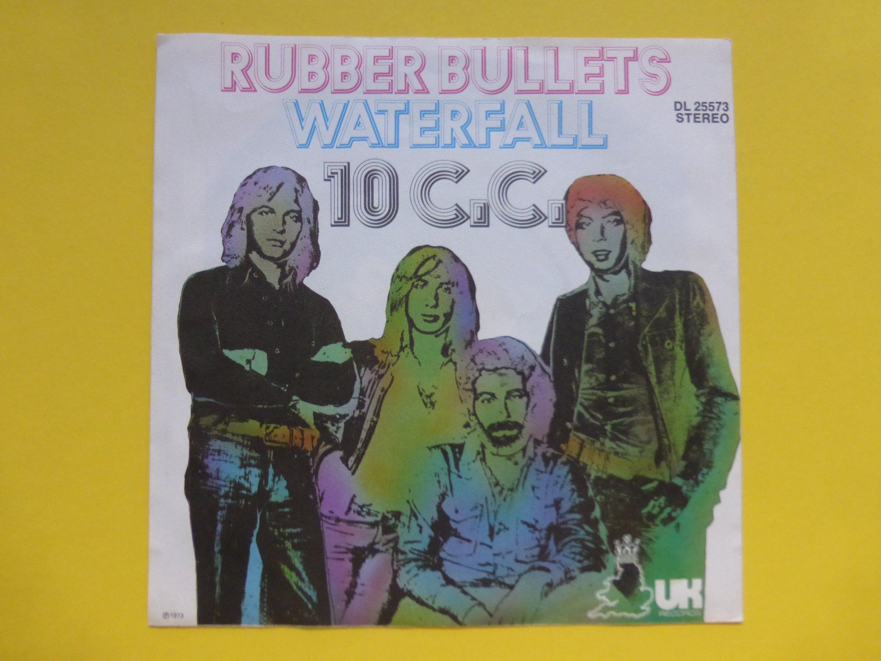 Dischi in vinile: 10 c.c. – Rubber Bullets / Waterfall – Usato da Zürich venduto da Swiss57 1