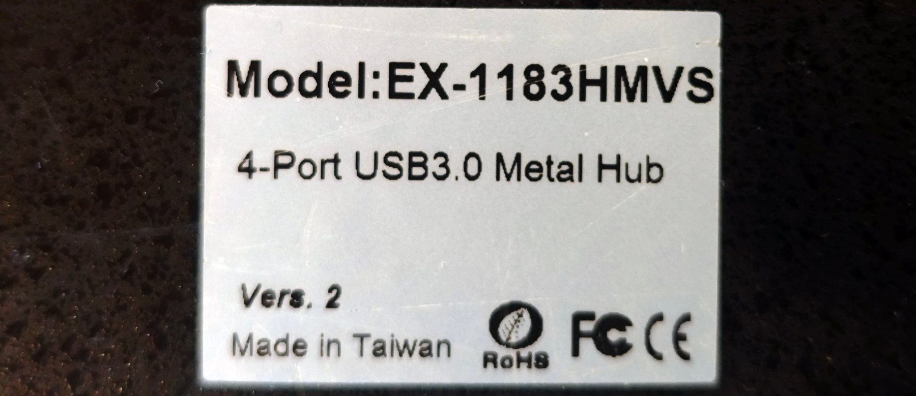 Hub & Switch: ExSys 4-Port Powered USB 3.0 Hub EX-1183HMVS Vers. 2 – Usato da Künten venduto da zarroun 4
